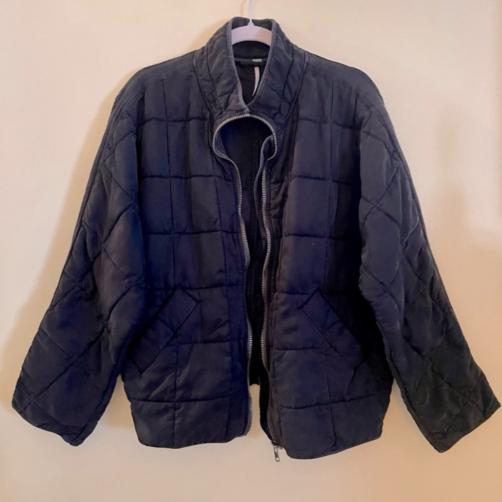 Free People Dolman Quilted Knit Jacket Size S